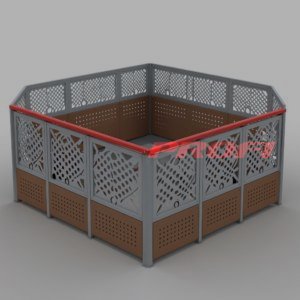 Перила и ограждения для жд станций радиусные ПЕР - 30