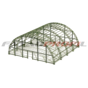 Арочный ангар из сэндвич панелей 12x12 м 