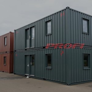 Двухэтажное модульное здание МЗ-32 из 8 БК (сэндвич) 