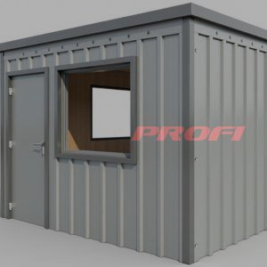 ПБК-22 СП - модульная проходная на базе блок-контейнера, отделанная сэндвич-панелями 