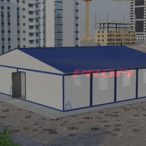 Двухэтажное модульное здание МЗ-01 из 6-ти блок контейнеров 