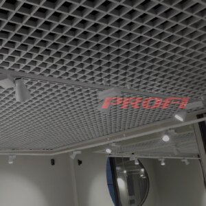 Фото Подвесная потолочная система со светильниками (цвет белый)