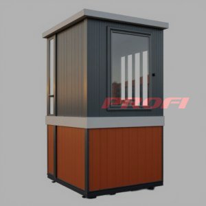 ПБК-02 ПВХ - небольшой модульный пост охраны из цветного профлиста C8 